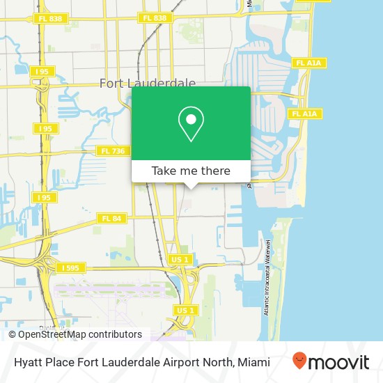 Hyatt Place Fort Lauderdale Airport North map