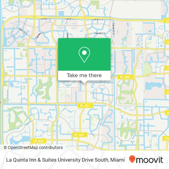 La Quinta Inn & Suites University Drive South map