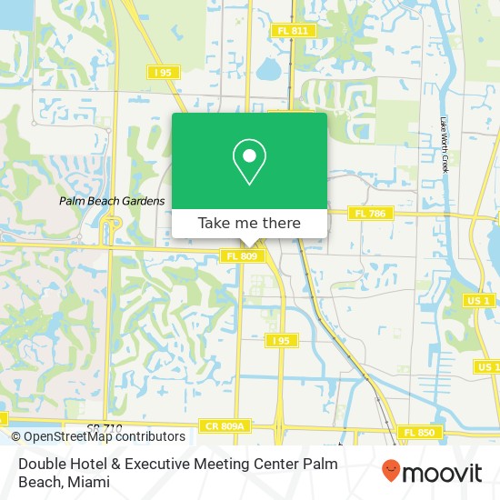 Mapa de Double Hotel & Executive Meeting Center Palm Beach