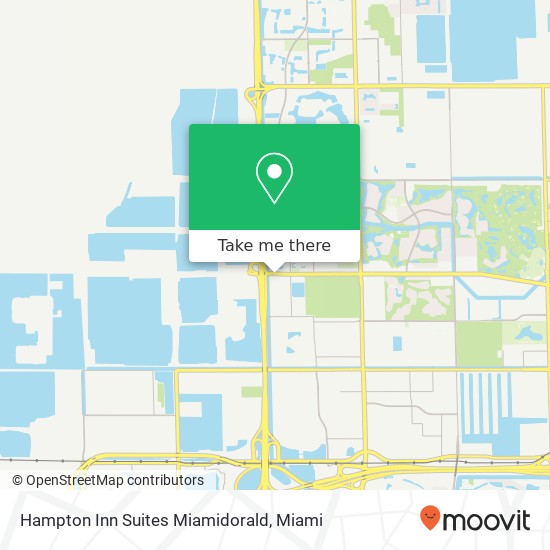 Hampton Inn Suites Miamidorald map