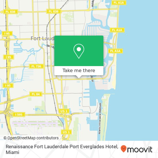 Renaissance Fort Lauderdale Port Everglades Hotel map