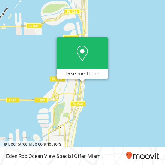 Mapa de Eden Roc Ocean View Special Offer