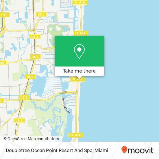 Doubletree Ocean Point Resort And Spa map