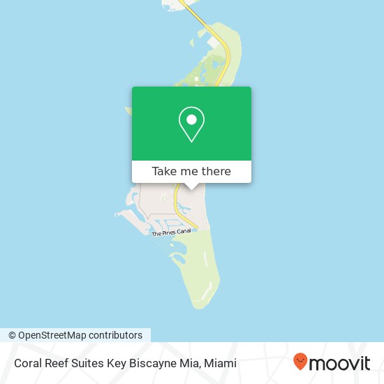 Coral Reef Suites Key Biscayne Mia map