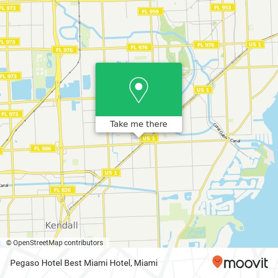 Pegaso Hotel Best Miami Hotel map