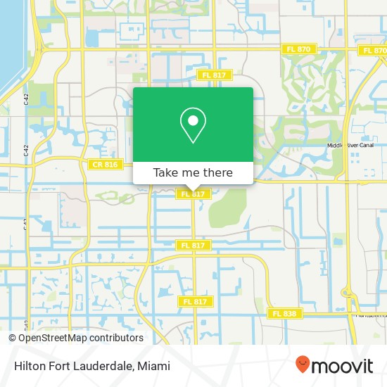 Hilton Fort Lauderdale map