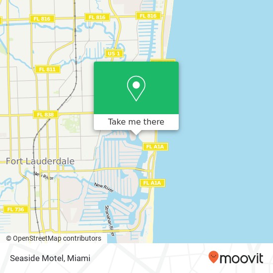 Seaside Motel map