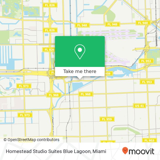 Homestead Studio Suites Blue Lagoon map