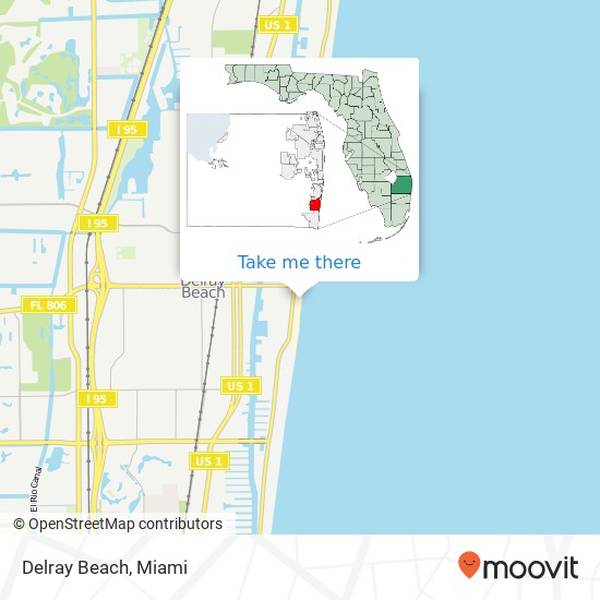 Mapa de Delray Beach