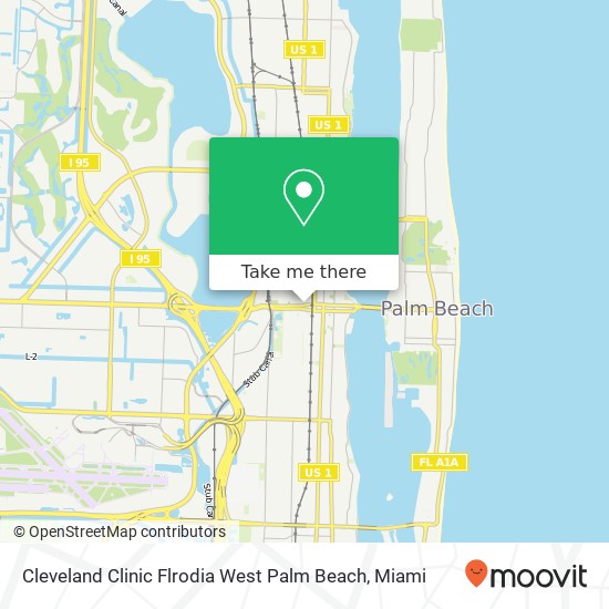 Cleveland Clinic Flrodia West Palm Beach map