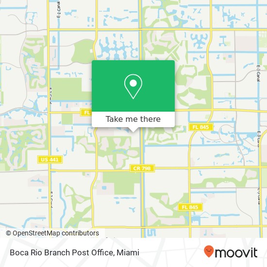 Boca Rio Branch Post Office map