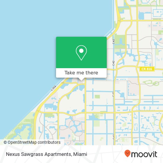 Nexus Sawgrass Apartments map