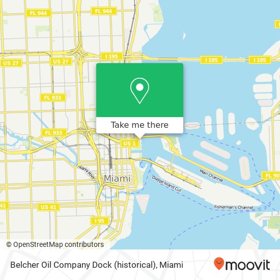 Belcher Oil Company Dock (historical) map