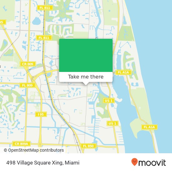 Mapa de 498 Village Square Xing