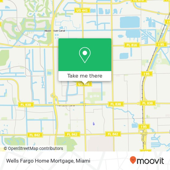 Mapa de Wells Fargo Home Mortgage