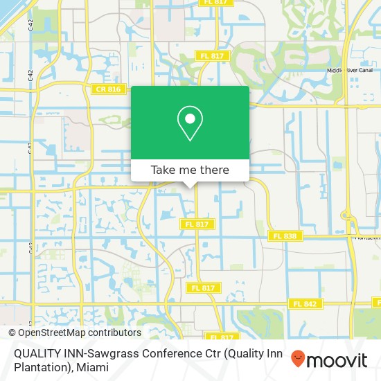 QUALITY INN-Sawgrass Conference Ctr (Quality Inn Plantation) map