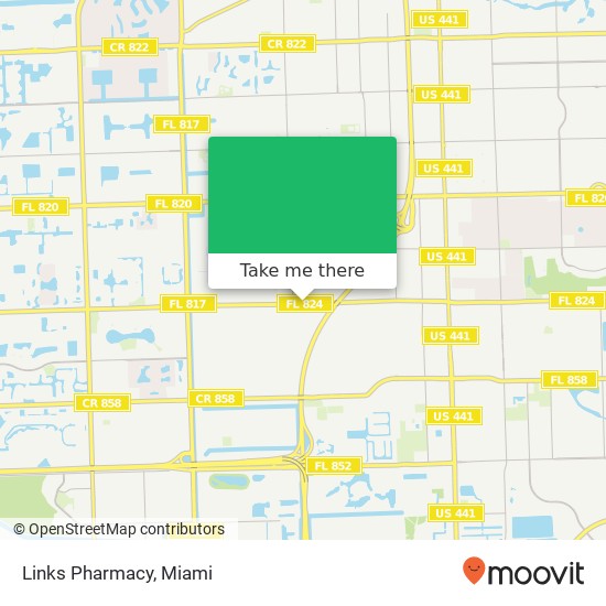 Links Pharmacy map