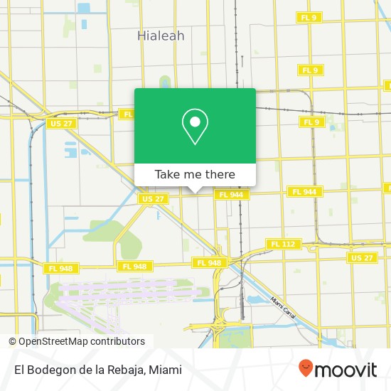 El Bodegon de la Rebaja map