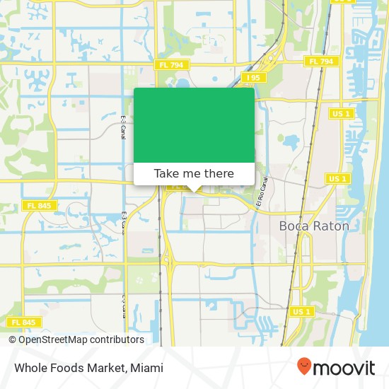 Mapa de Whole Foods Market