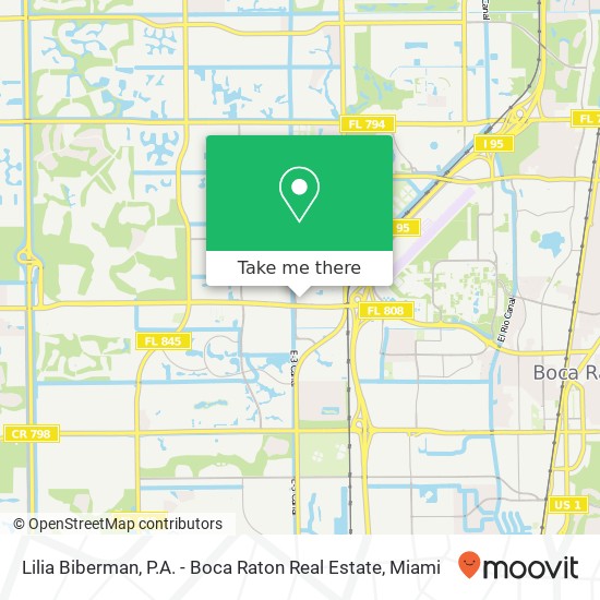 Mapa de Lilia Biberman, P.A. - Boca Raton Real Estate