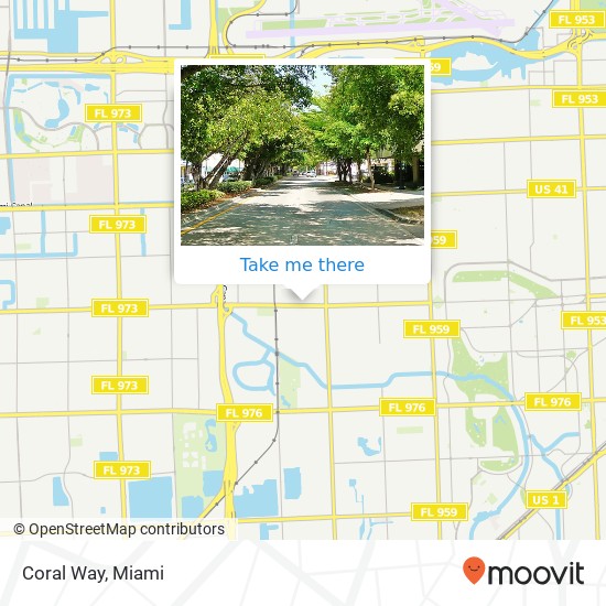 Coral Way map