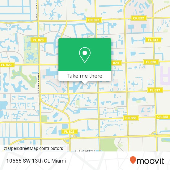 10555 SW 13th Ct map