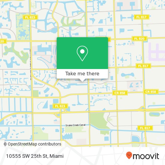 10555 SW 25th St map