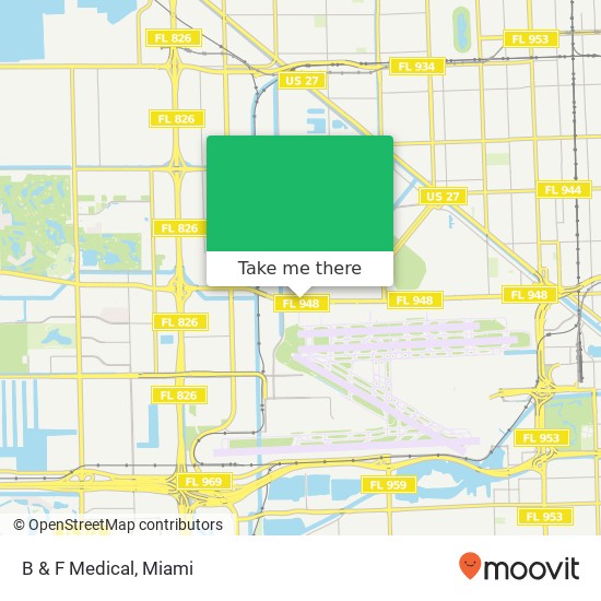 B & F Medical map