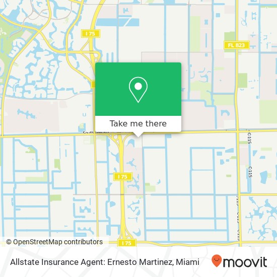 Allstate Insurance Agent: Ernesto Martinez map