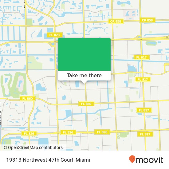 19313 Northwest 47th Court map