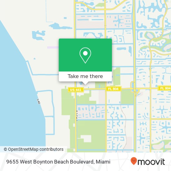 9655 West Boynton Beach Boulevard map