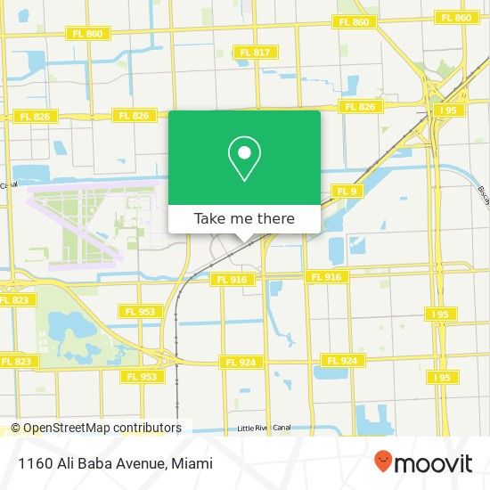 Mapa de 1160 Ali Baba Avenue