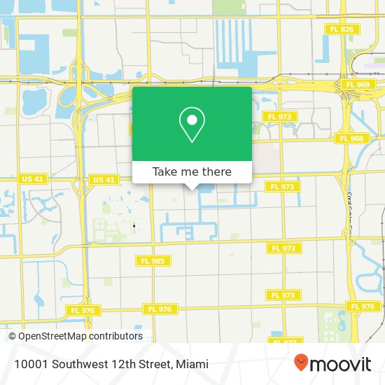 Mapa de 10001 Southwest 12th Street