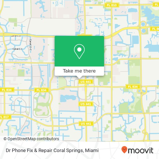 Dr Phone Fix & Repair Coral Springs map