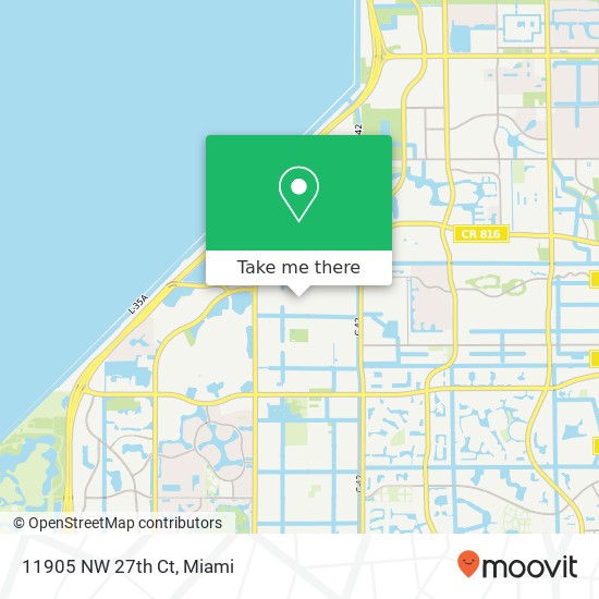 11905 NW 27th Ct map