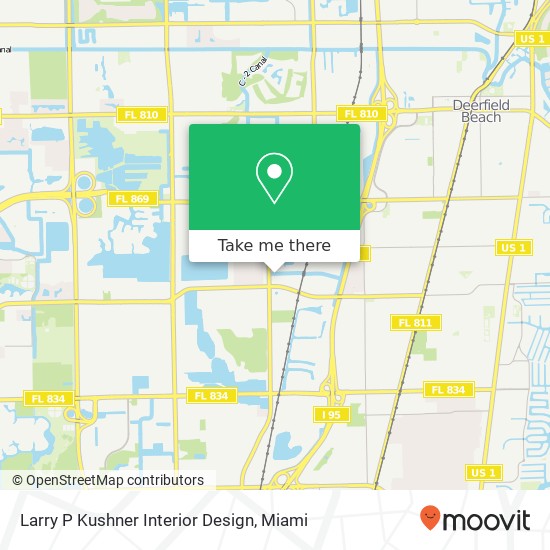 Larry P Kushner Interior Design map