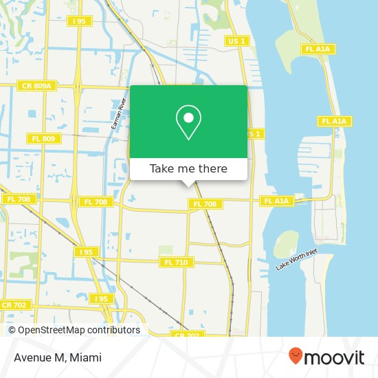 Avenue M map