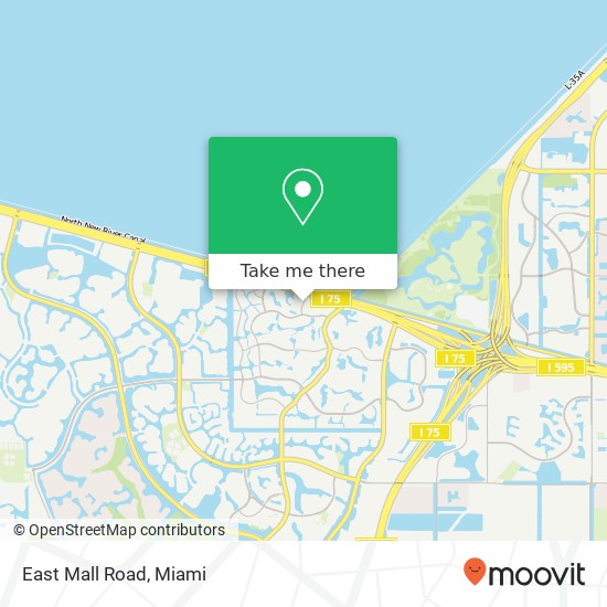 East Mall Road map