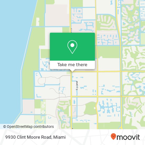 9930 Clint Moore Road map