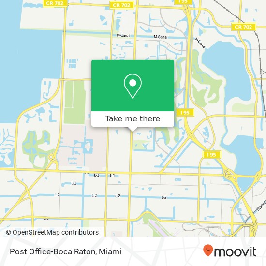 Mapa de Post Office-Boca Raton