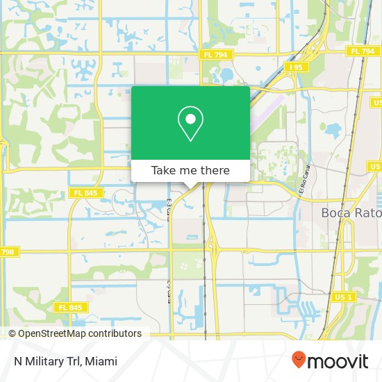 N Military Trl map