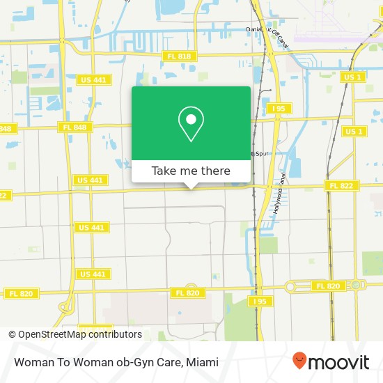 Mapa de Woman To Woman ob-Gyn Care