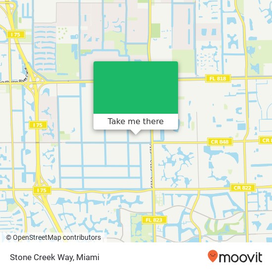 Stone Creek Way map