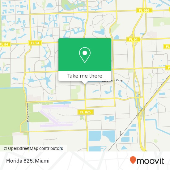 Florida 825 map