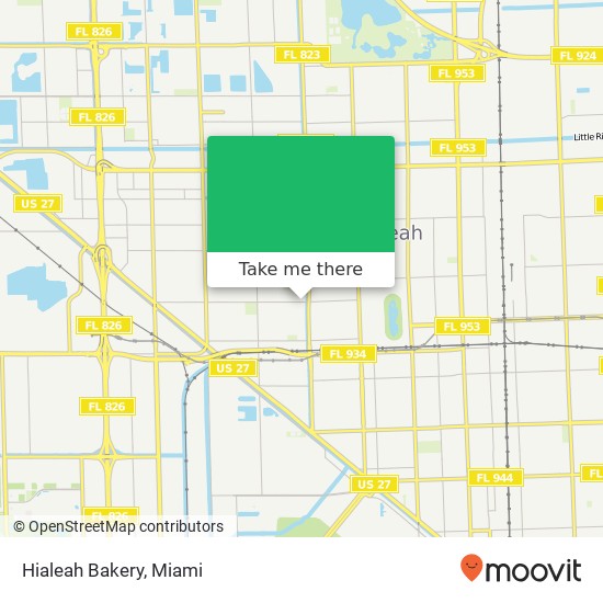 Hialeah Bakery map