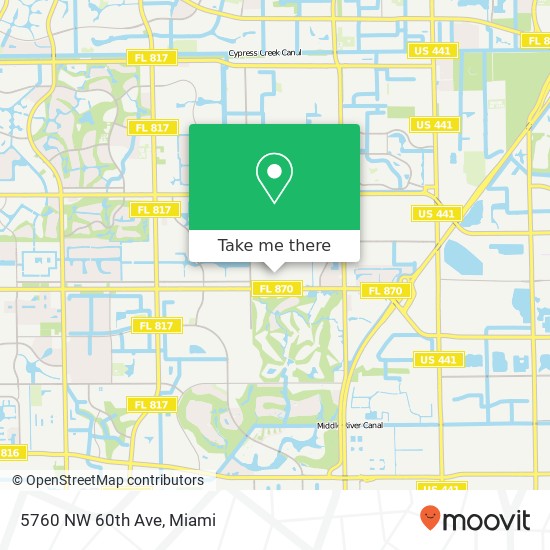 5760 NW 60th Ave map