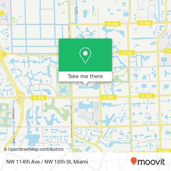 Mapa de NW 114th Ave / NW 10th St