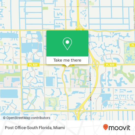 Post Office-South Florida map