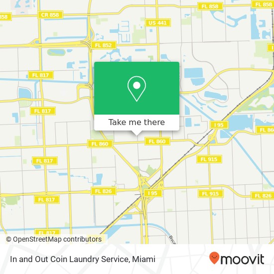 Mapa de In and Out Coin Laundry Service
