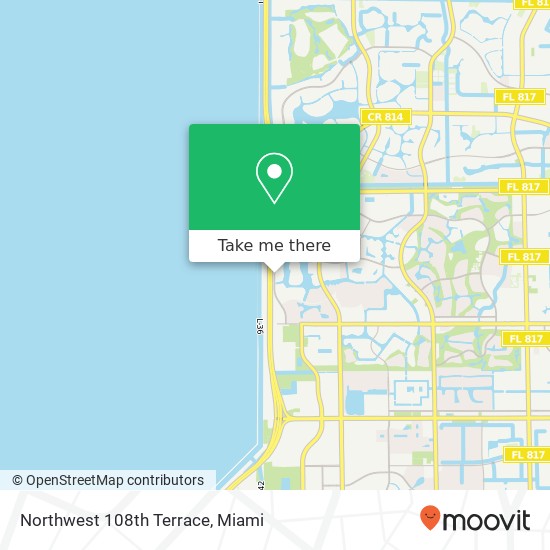 Northwest 108th Terrace map
